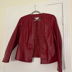 Red Leather Jacket Vintage